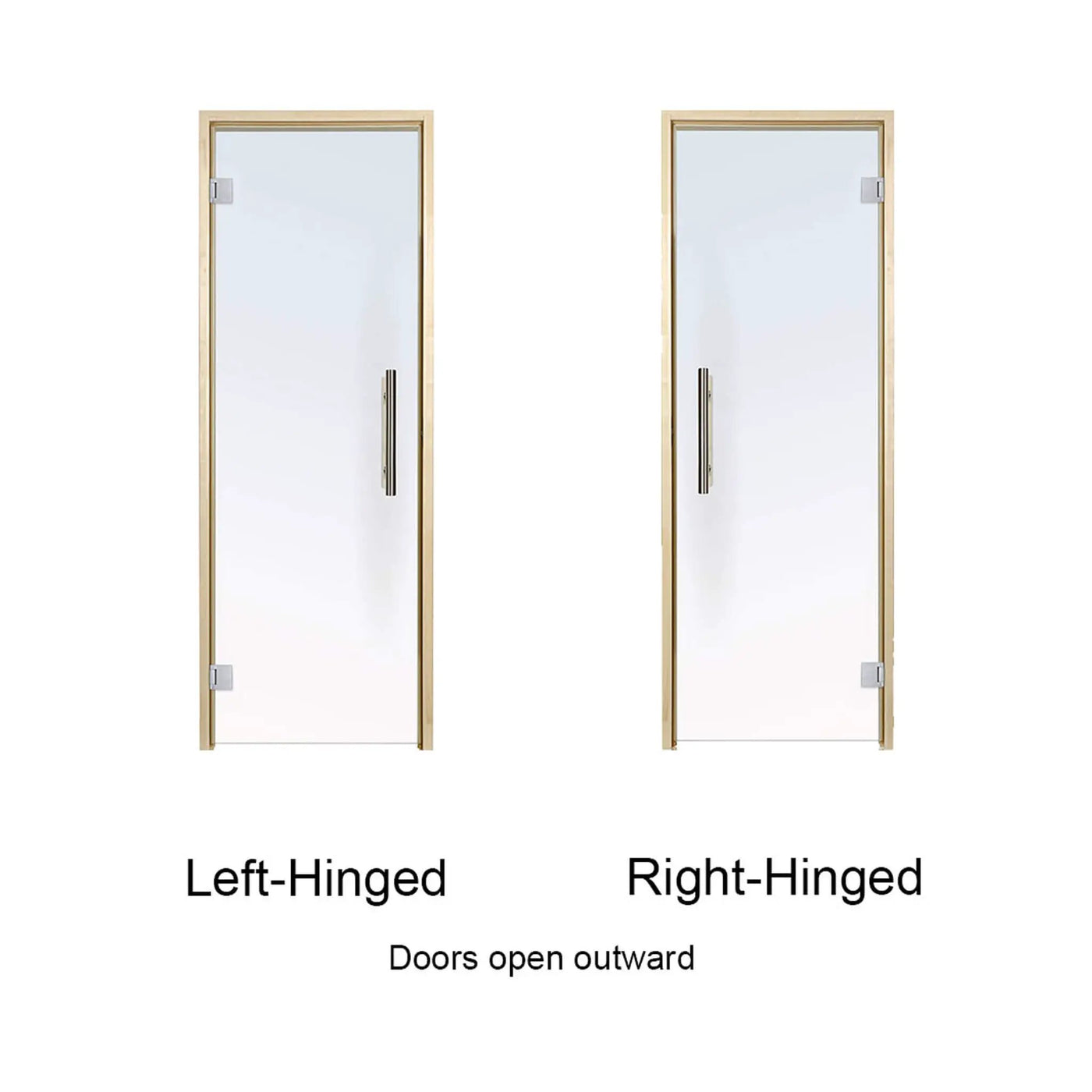 Prosaunas 36X81-Inch Aspen Clear ADA Glass Sauna Door (SAK75843) by SAKSBY WHOLESALE