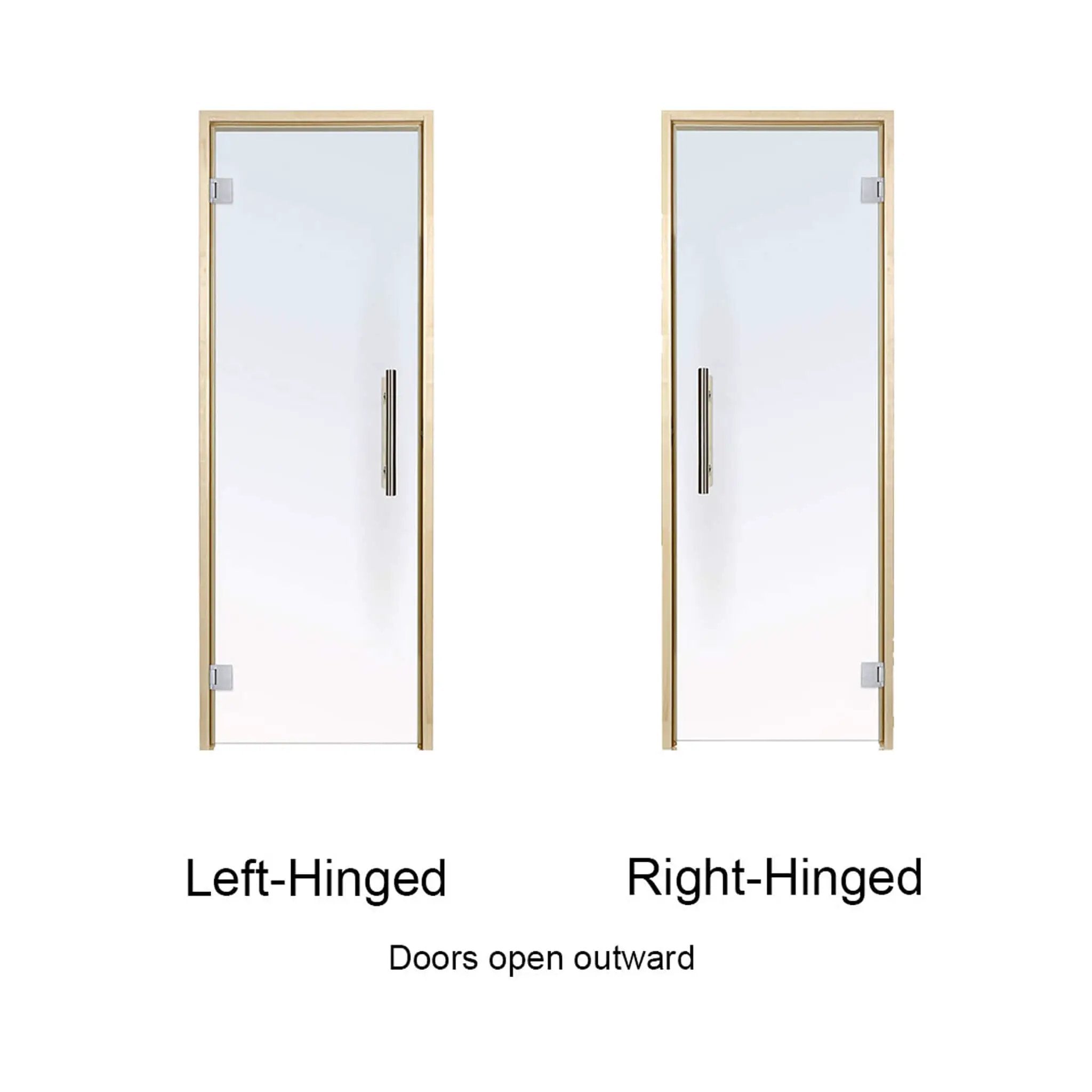 Prosaunas 36X81-Inch Aspen Clear ADA Glass Sauna Door (SAK75843) by SAKSBY WHOLESALE