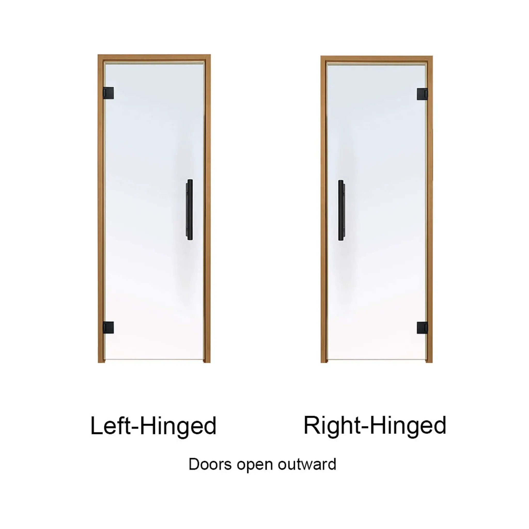 Prosaunas 36X81-Inch Thermo-Aspen Clear ADA Glass Sauna Door (SAK75841) by SAKSBY WHOLESALE