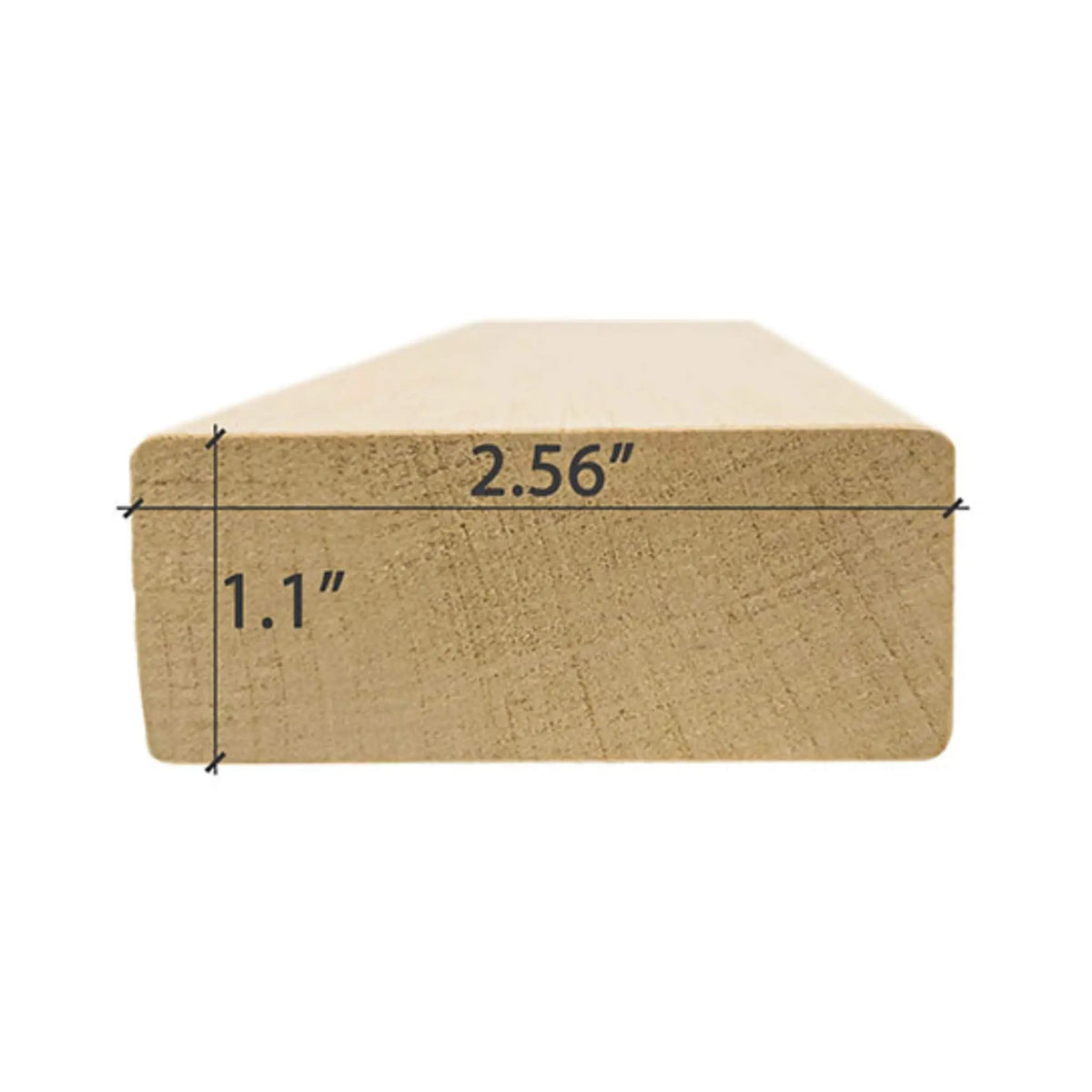 Prosaunas Alder 2X3 S4SEE SHP 4-Sides Eased Edges Sauna Bench Wood [Untreated] (SAK54104) by SAKSBY WHOLESALE