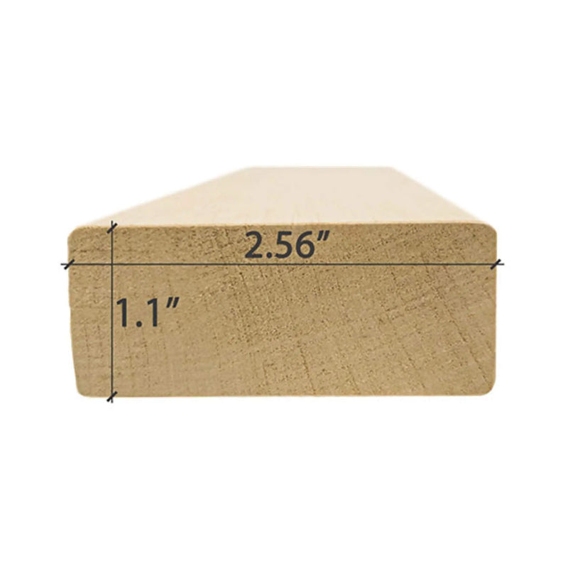 Prosaunas Alder 2X3 S4SEE SHP 4-Sides Eased Edges Sauna Bench Wood [Untreated] (SAK54104) by SAKSBY WHOLESALE