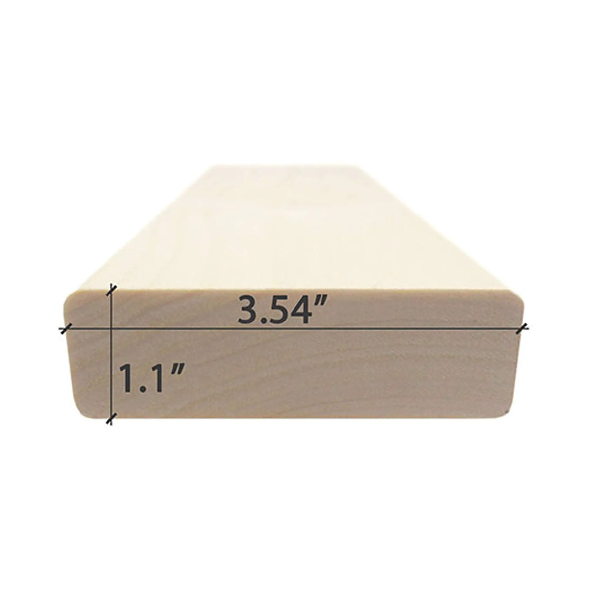Prosaunas Aspen 2X4 S4SEE SHP Sauna Bench Wood With Smooth 4 Sides Eased Edges [Untreated] (SAK36780) by SAKSBY WHOLESALE