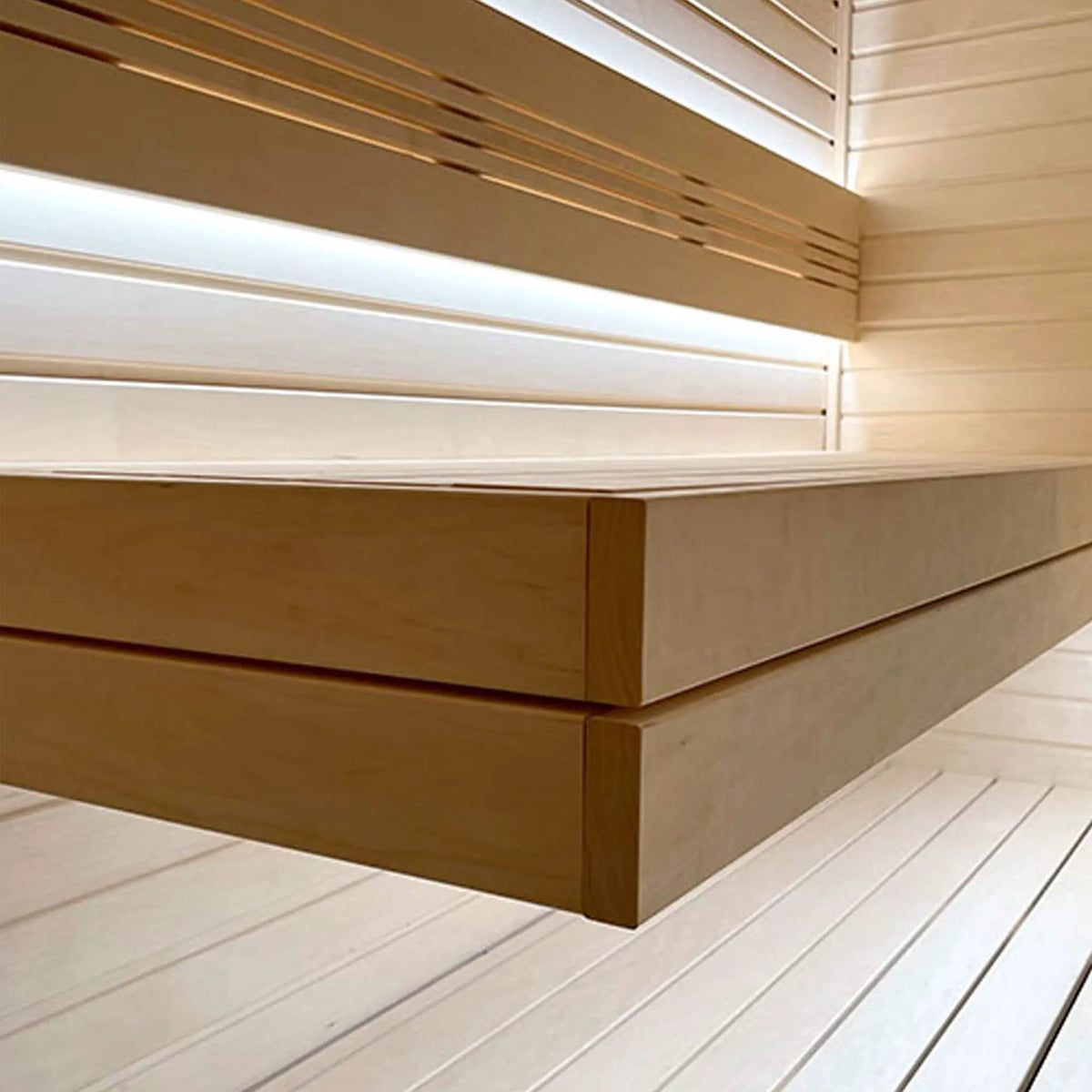 Prosaunas Aspen 2X4 S4SEE SHP Sauna Bench Wood With Smooth 4 Sides Eased Edges [Untreated] (SAK36780) by SAKSBY WHOLESALE