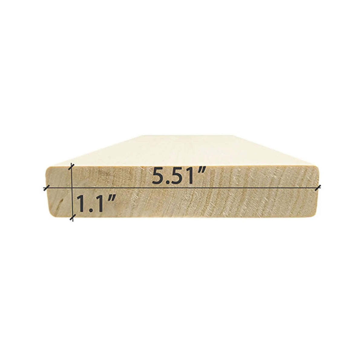 Prosaunas Aspen 2X6 S4SEE SHP Sauna Bench Wood With Smooth 4-Sides Eased Edges [Untreated] (SAK79071) by SAKSBY WHOLESALE