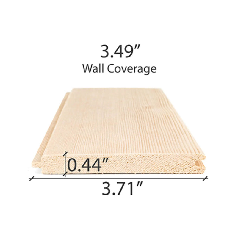 Prosaunas Hemlock 1/2X4 Vertical Grain T&G V2E Sauna Wall Wood [WOOD735] (SAK64039) by SAKSBY WHOLESALE
