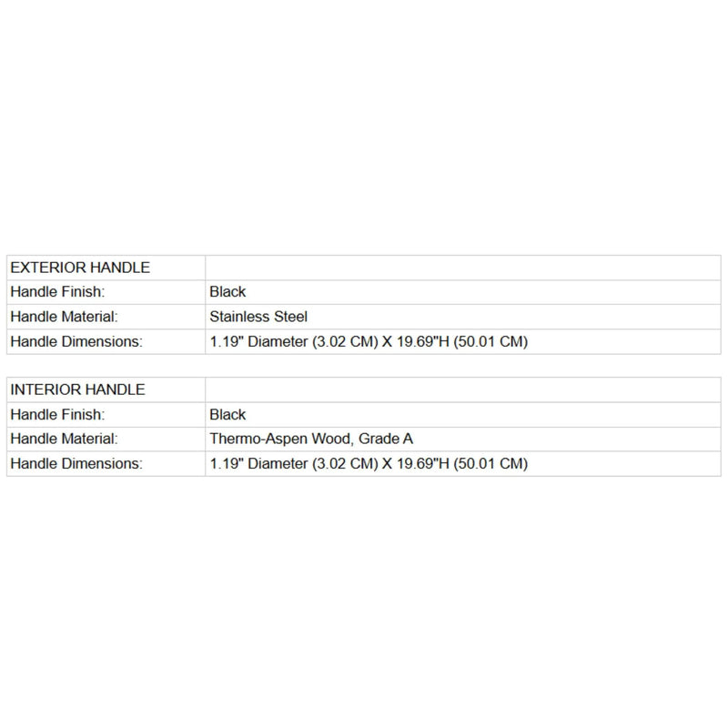 Prosaunas 24X80-Inch Prehung Solid Wood Douglas Fir Sauna Door With Dual-Pane Insulated Glass (SAK25184) by SAKSBY WHOLESALE