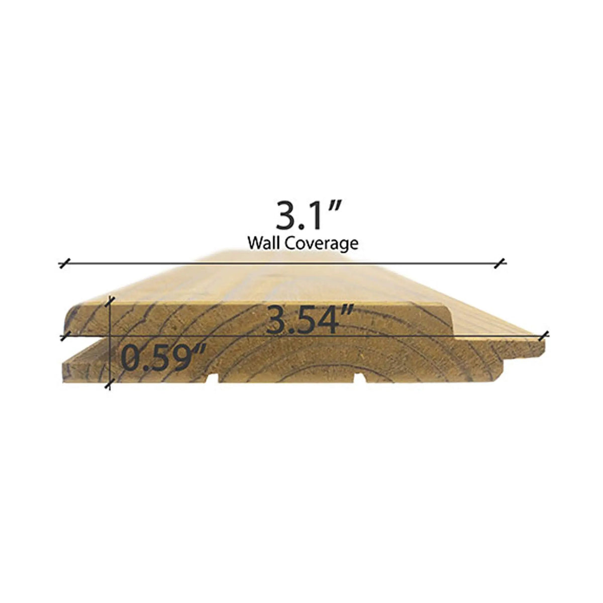 Prosaunas Thermo-Spruce 1X4 T&G STP Sauna Wall Wood (SAK96452) by SAKSBY WHOLESALE
