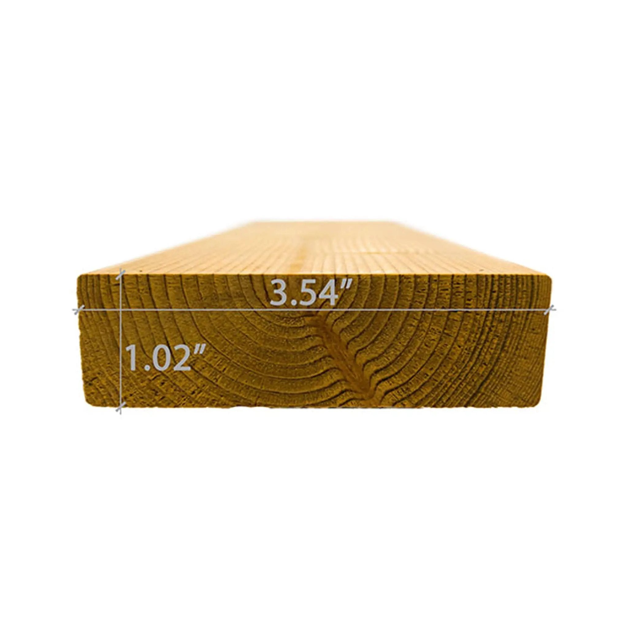 Prosaunas Thermo-Spruce 2X4 S4SEE SHP Sauna Bench Wood (SAK63570) by SAKSBY WHOLESALE