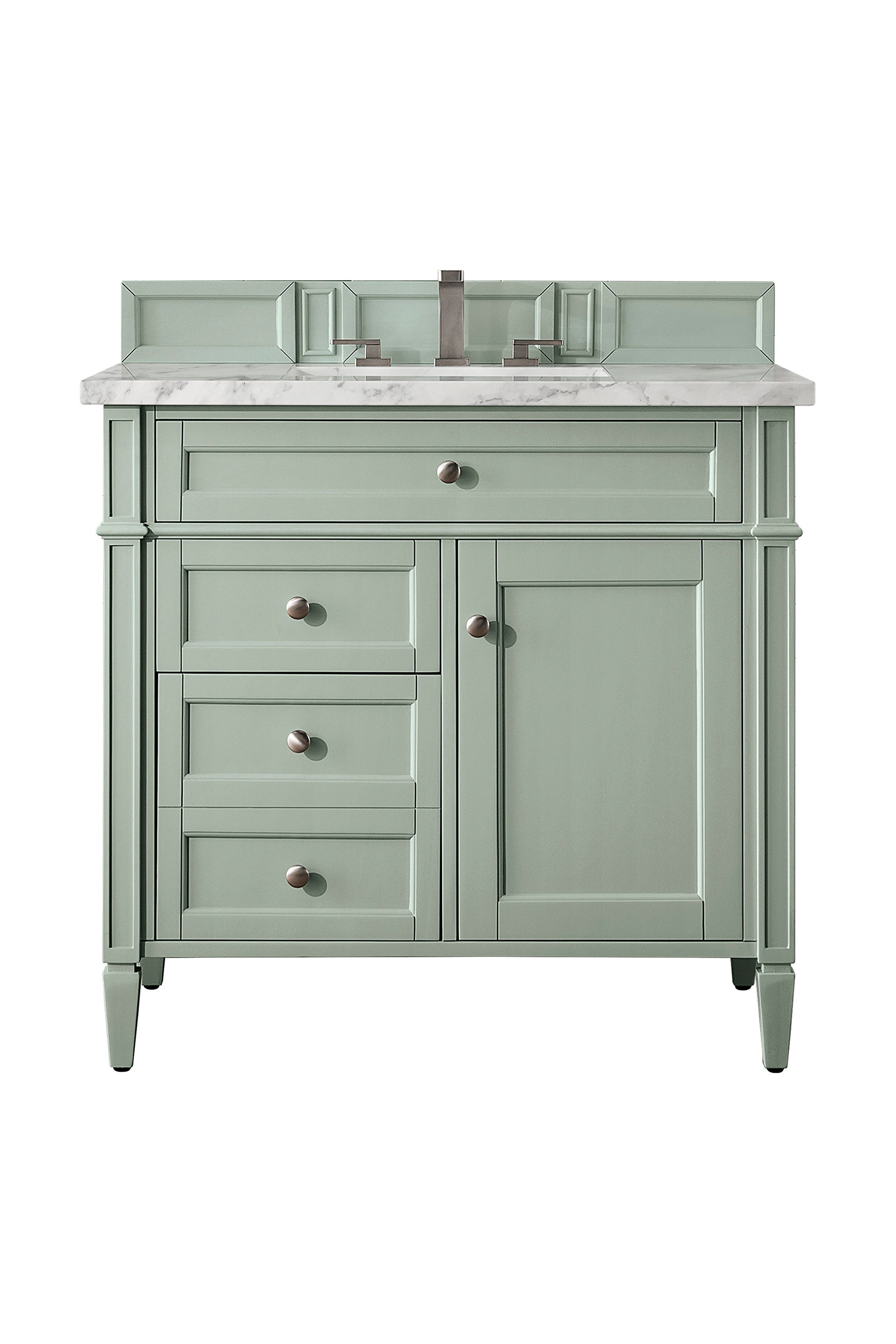 James Martin Brittany 36" Single Bathroom Vanity, Sage Green, view 24