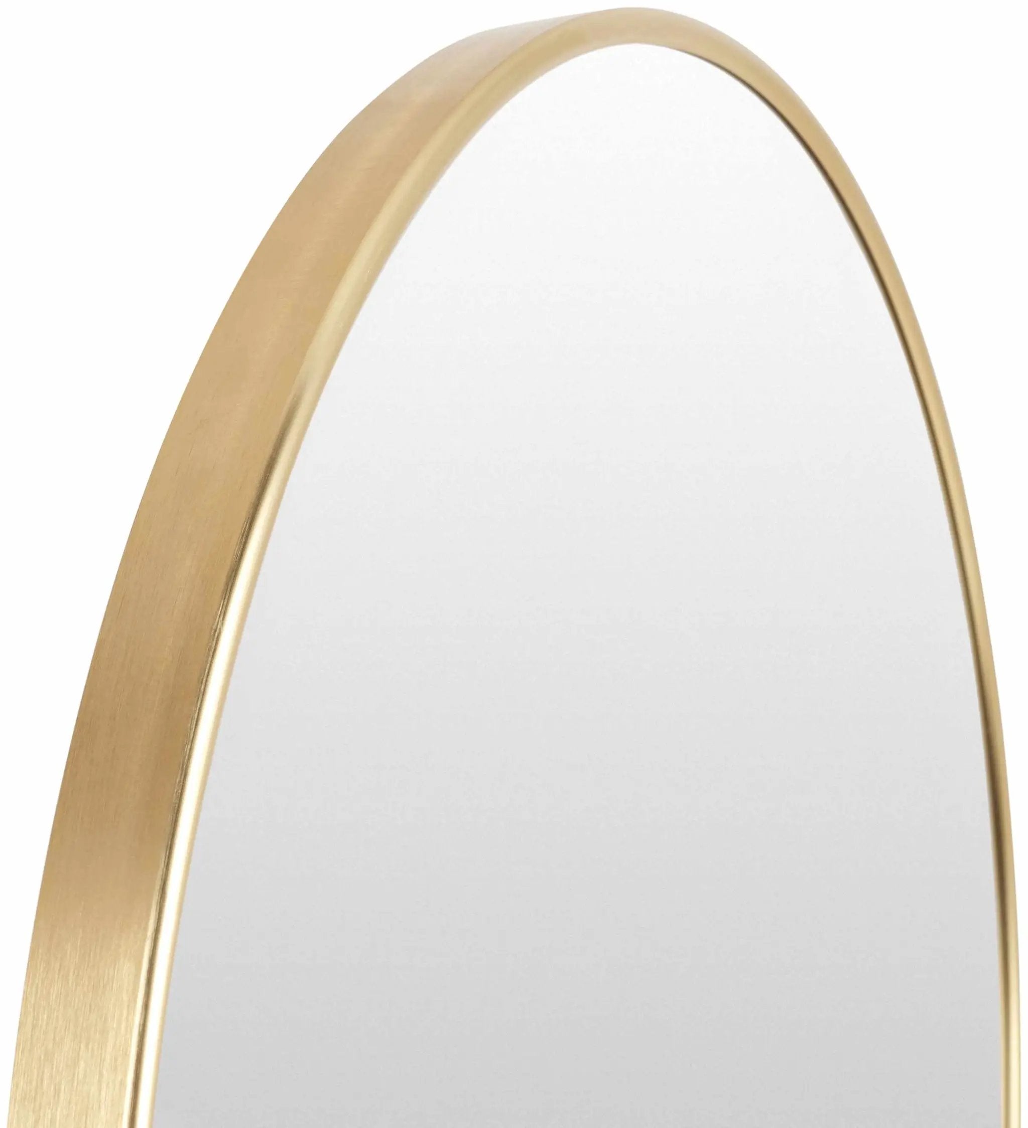 Purullena Oval Gold Mirror - Clearance by Boutique Rugs