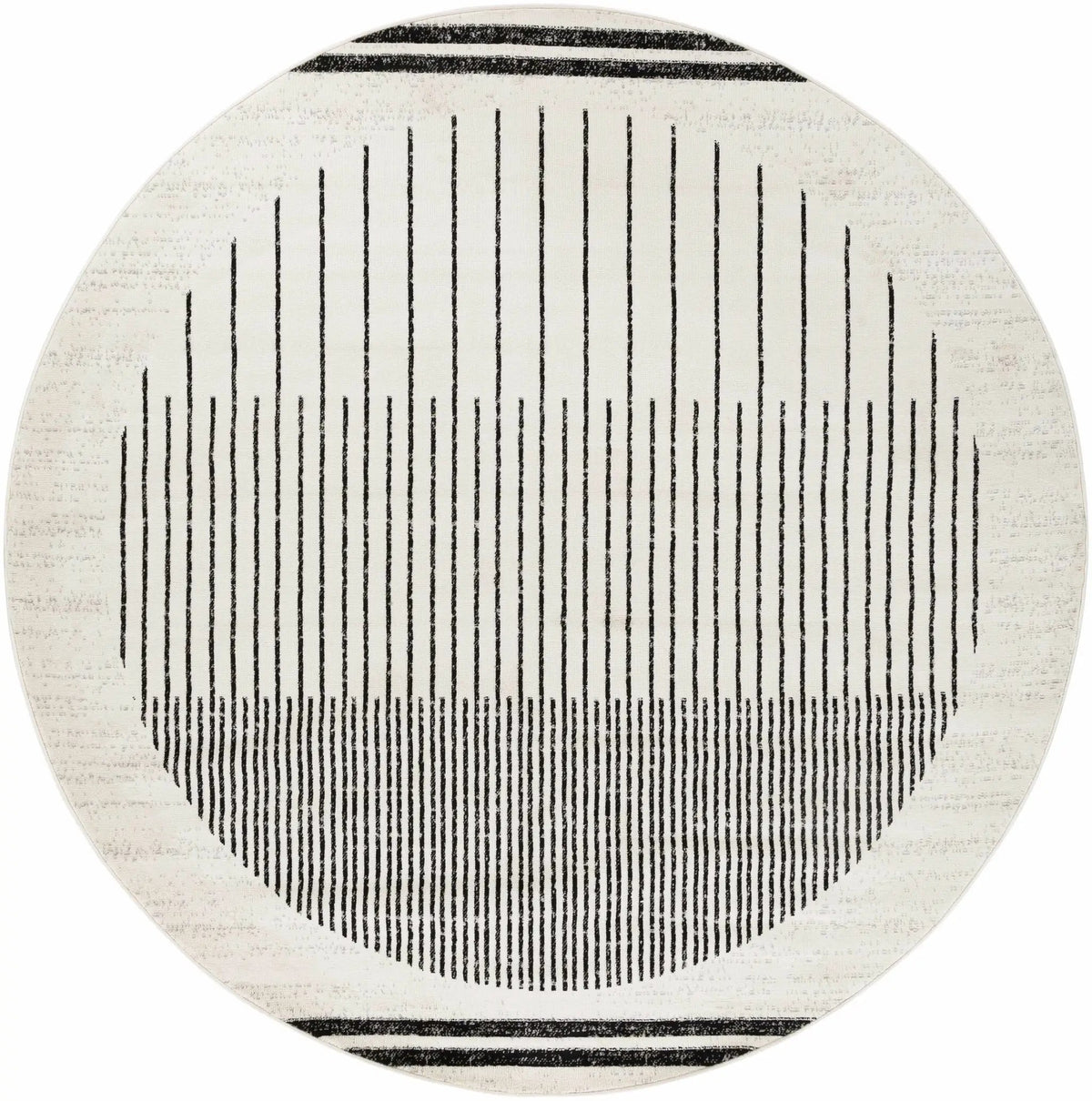 Angus Abstract Black and White Area Rug, photo 7 of 16