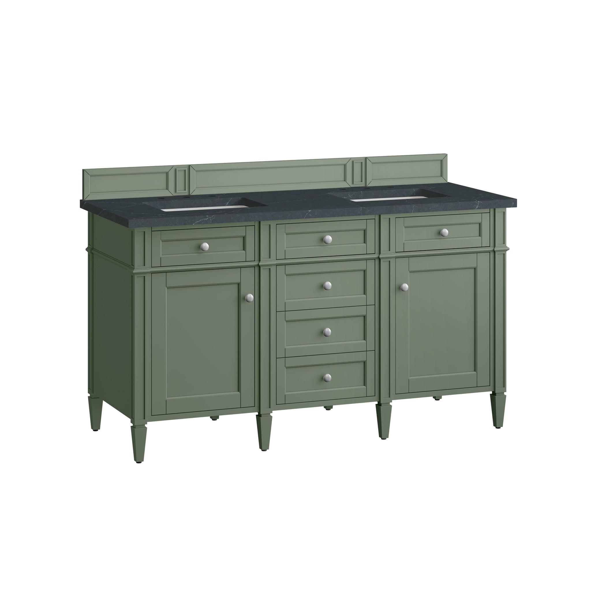 James Martin Brittany 60" Double Bathroom Vanity, Smokey Celadon, view 39