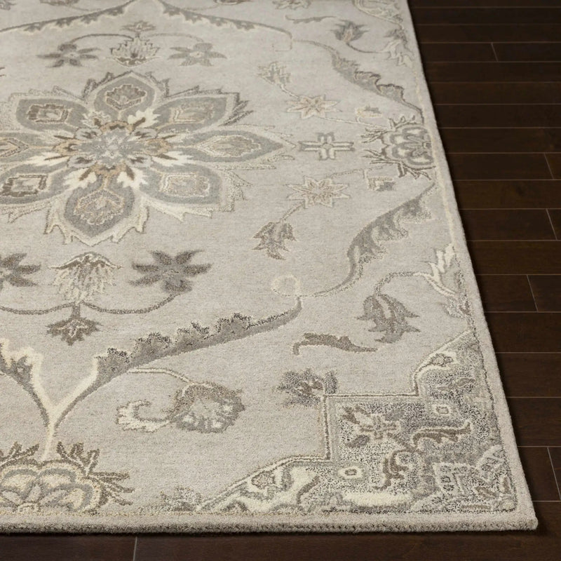 Peterstown Beige Wool Rug by Boutique Rugs