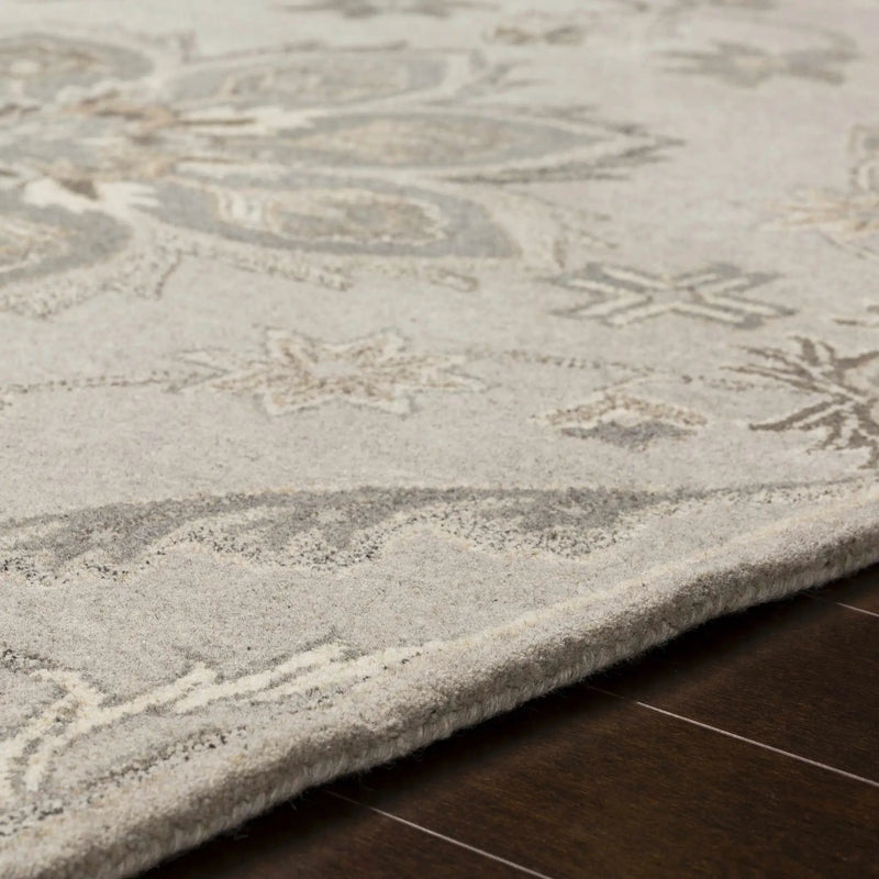 Peterstown Beige Wool Rug by Boutique Rugs