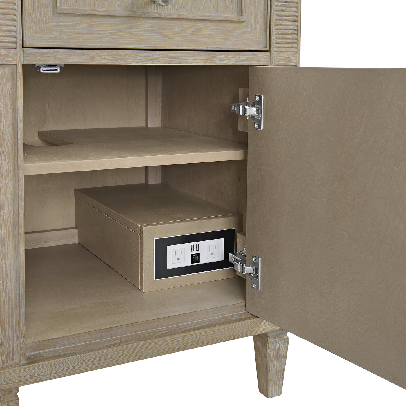 James Martin Lorelai 60" Double Bathroom Vanity, Whitewashed Oak, view 25
