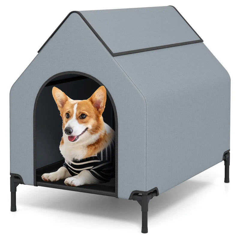 Large/Middle/Small Outdoor Elevated Pet House with Ventilated Windows by DirectDeals