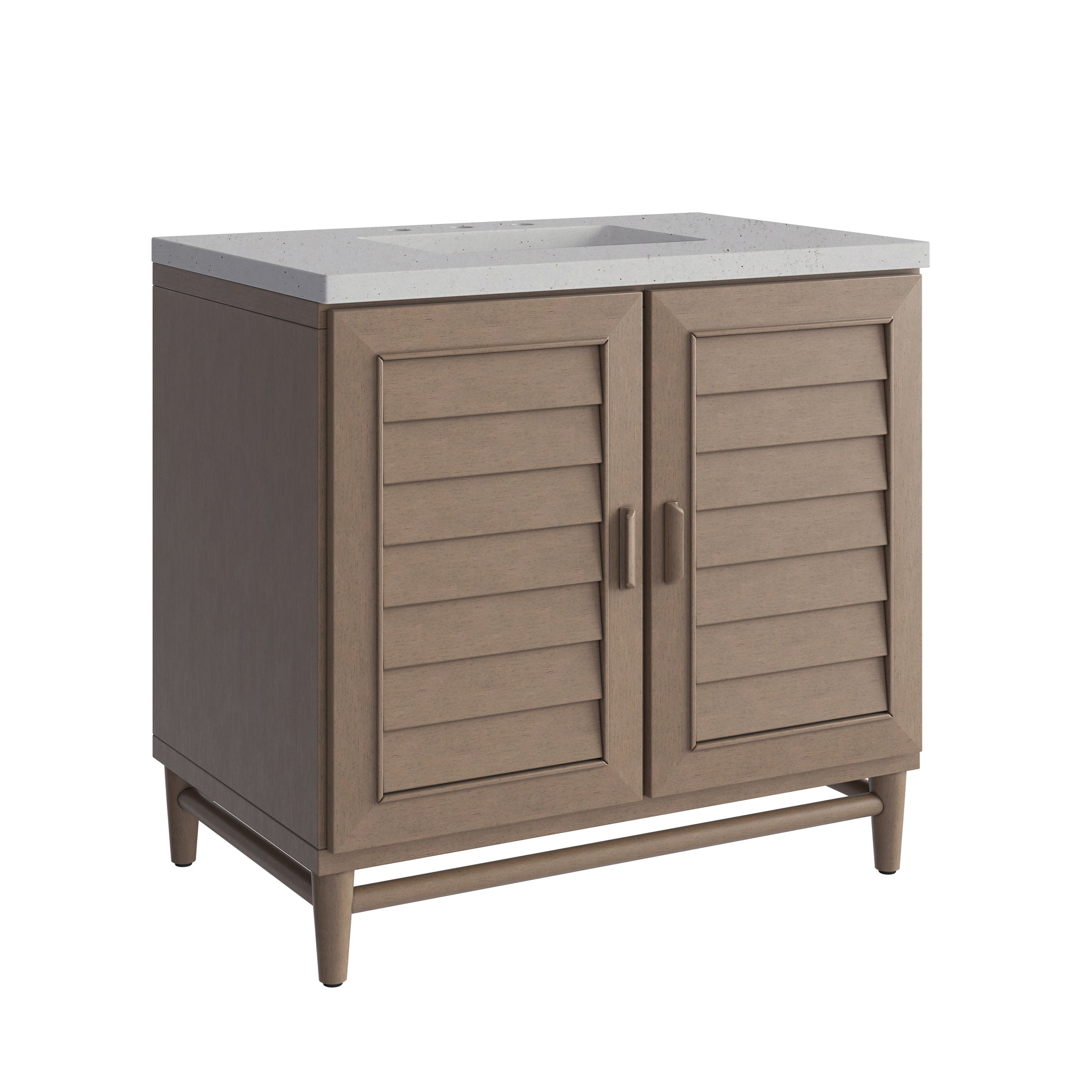 James Martin Portland 36" Single Bathroom Vanity, Whitewashed Walnut, view 26
