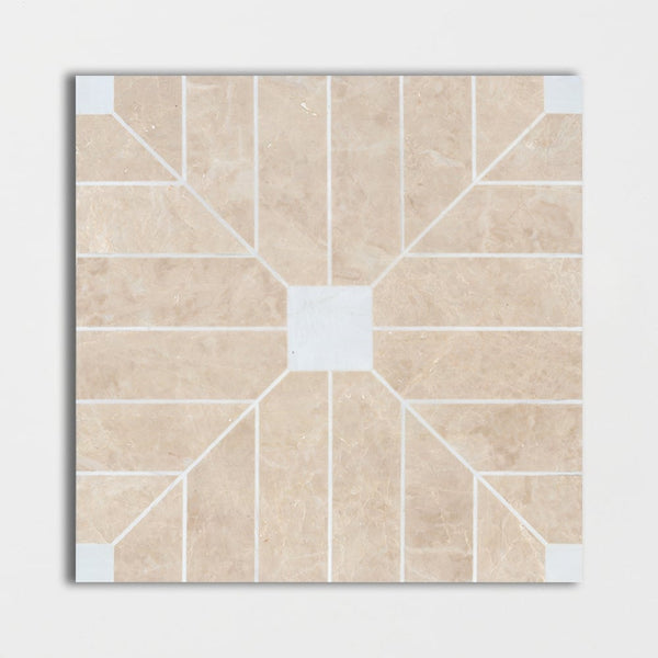 Punto Vintage Polished Marble Decorative 24x24