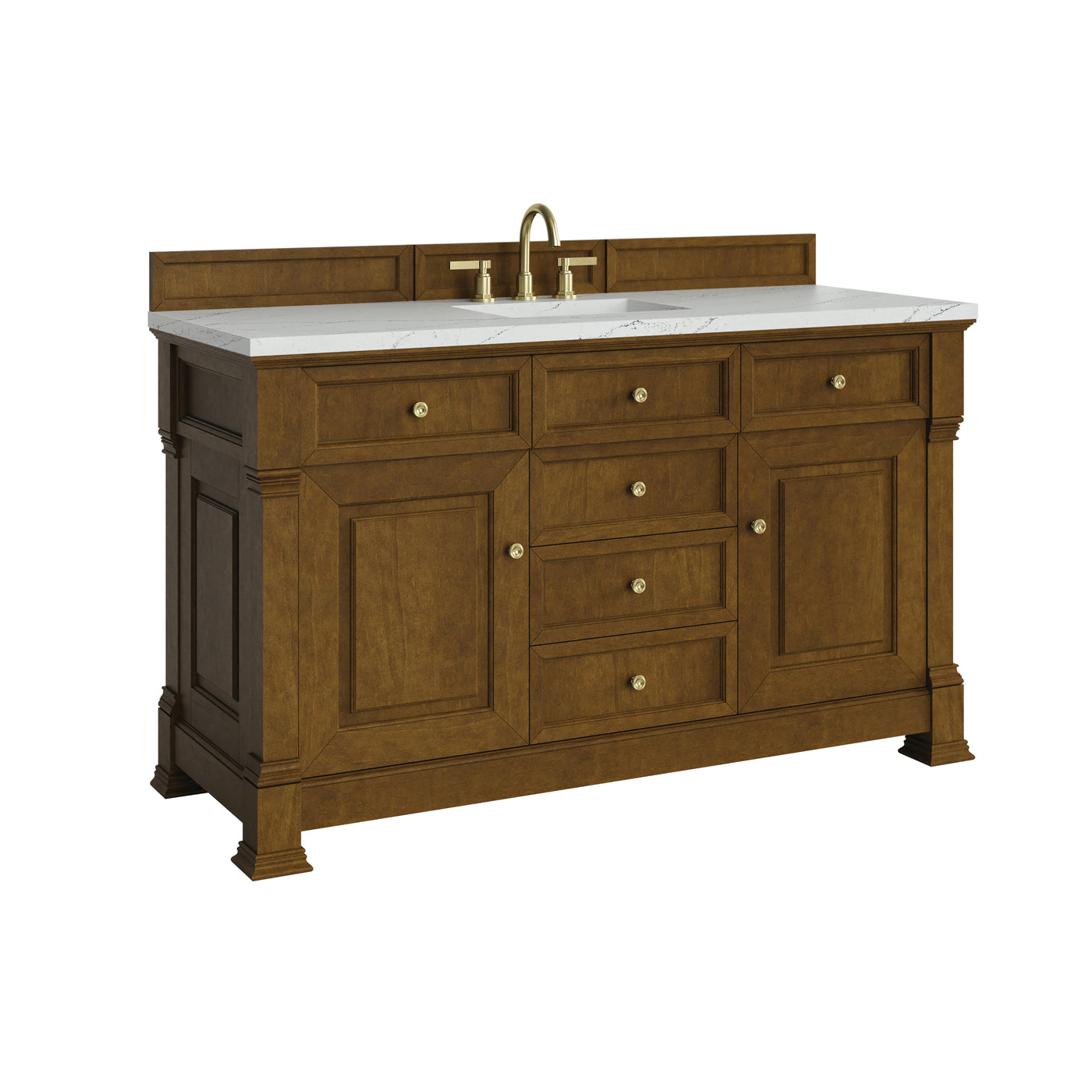 James Martin Brookfield 60" Single Bathroom Vanity, Honey Oak, view 40