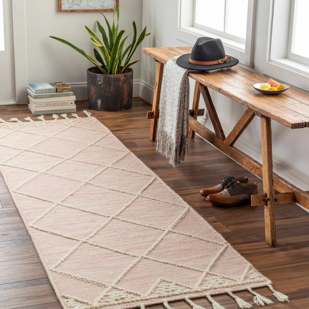 Pupukea Tasseled Jute&Wool Rug - Clearance, installed in a room 2