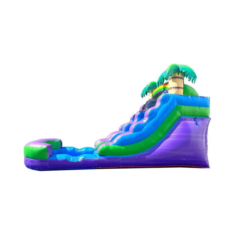Large Purple Marble Inflatable Water Slide With Pool And Blower (SAK82910) by SAKSBY WHOLESALE