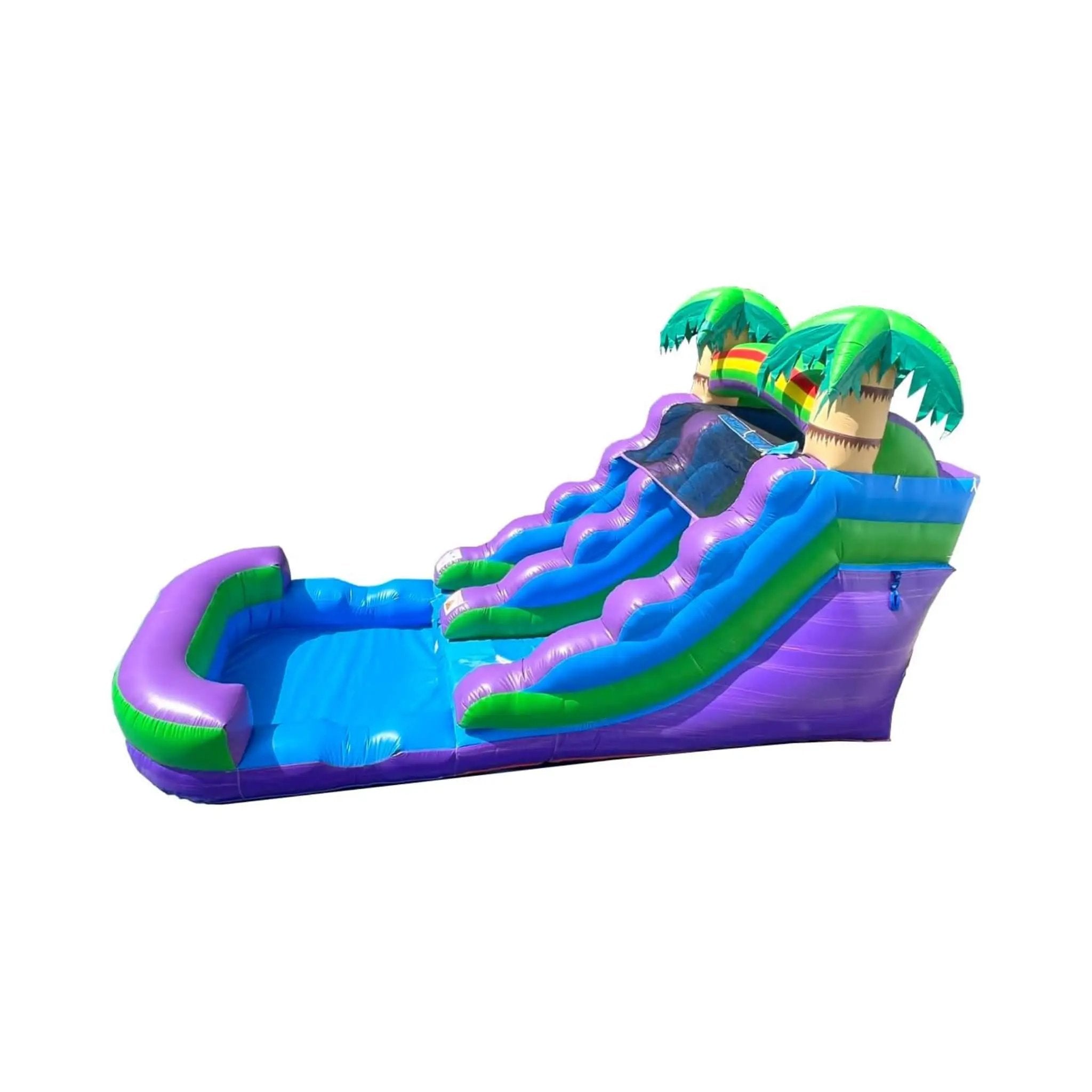 Large Purple Marble Inflatable Water Slide With Pool And Blower (SAK82910) by SAKSBY WHOLESALE