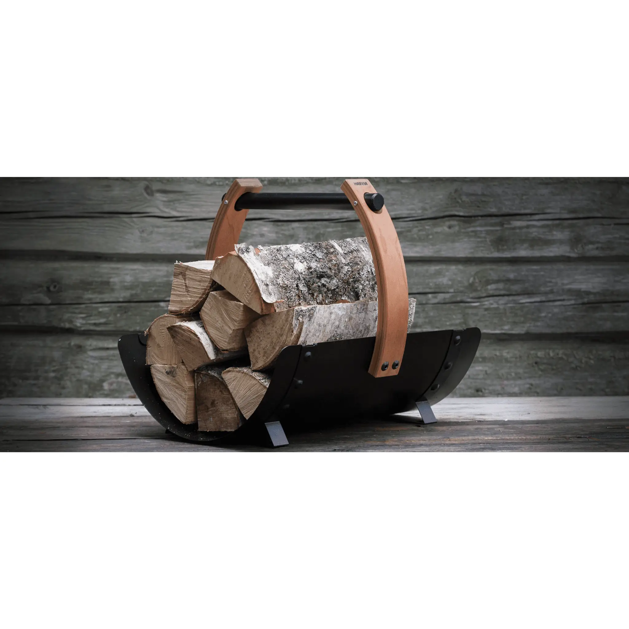 Harvia Legend Firewood Basket SASPO102 - Finnish Sauna Builders by Finnish Sauna Builders