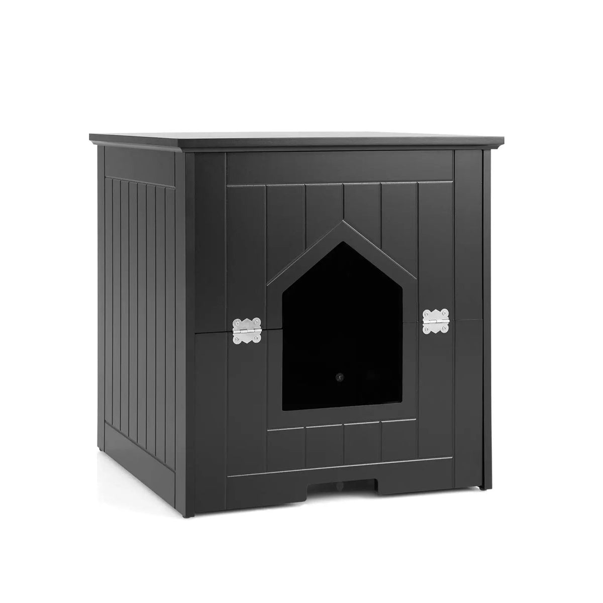Cat Litter Box Enclosure with Flip Magnetic Half Door, photo 5 of 16
