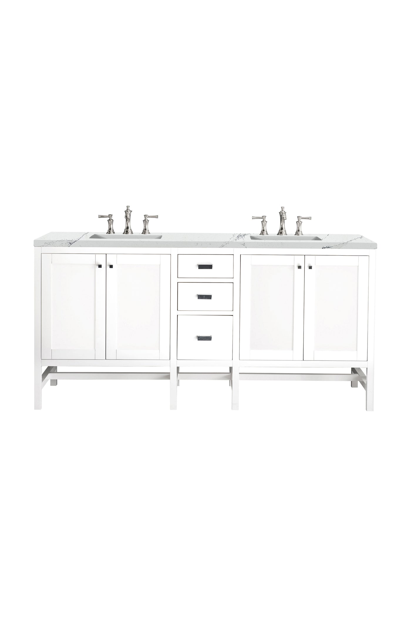 James Martin Addison 72" Double Bathroom Vanity, Glossy White, view 27
