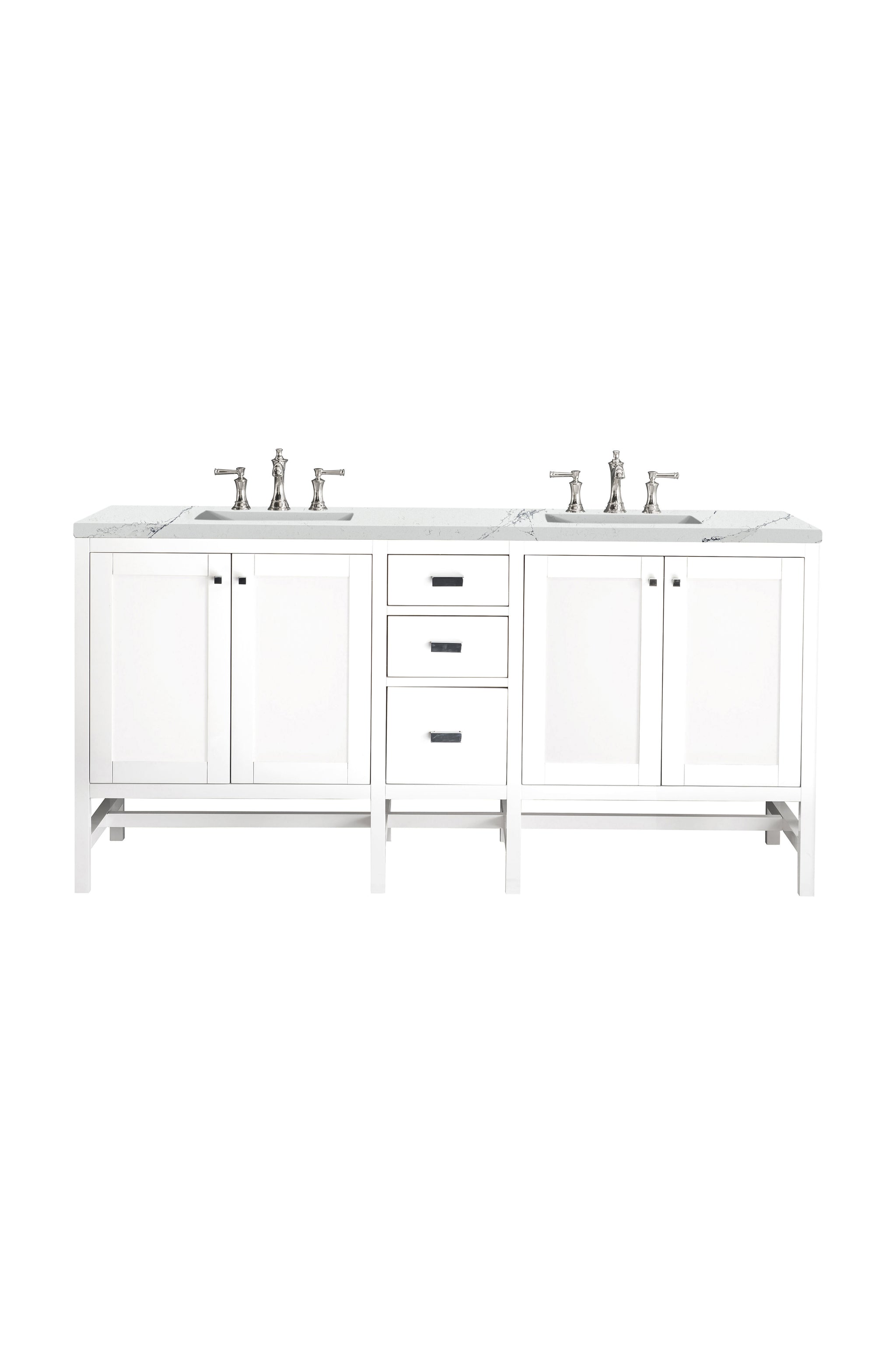 James Martin Addison 72" Double Bathroom Vanity, Glossy White, view 27