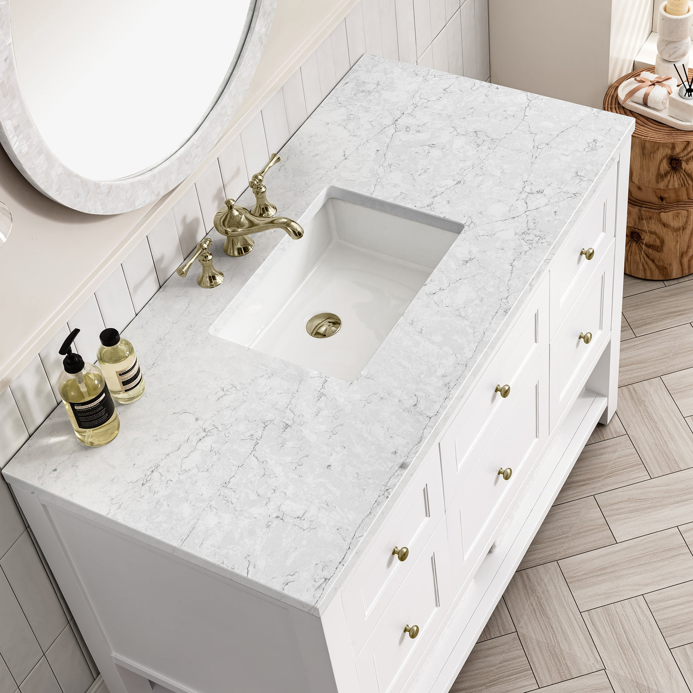 James Martin Breckenridge 48" Single Bathroom Vanity, Bright White, view 22