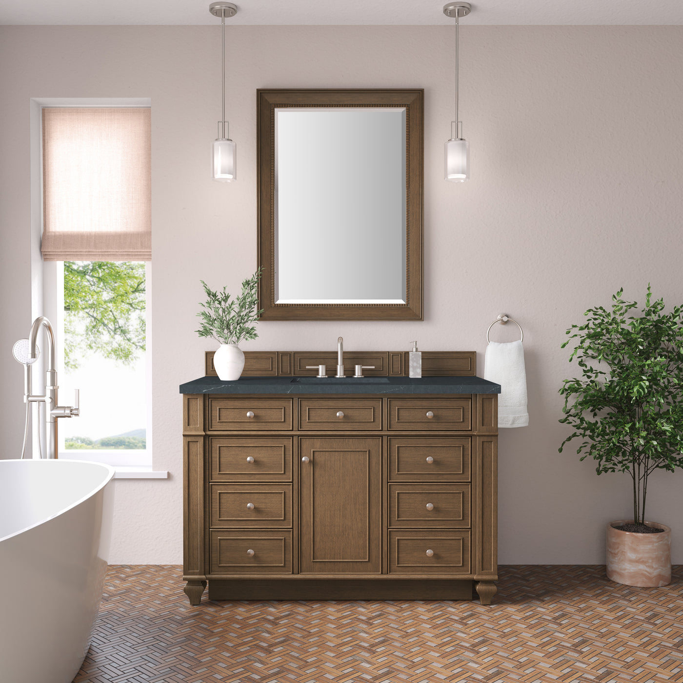 James Martin Bristol 48" Single Bathroom Vanity, Saddle Brown, view 25