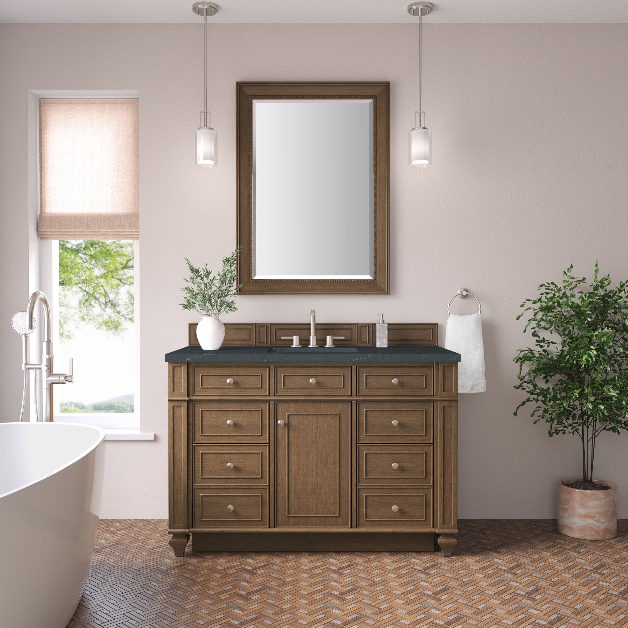 James Martin Bristol 48" Single Bathroom Vanity, Saddle Brown, view 25