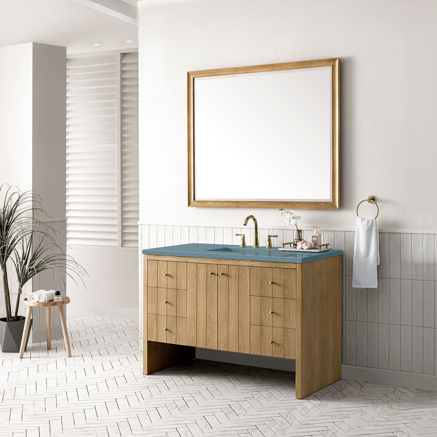 James Martin Hudson 48" Single Bathroom Vanity, Light Natural Oak, view 31