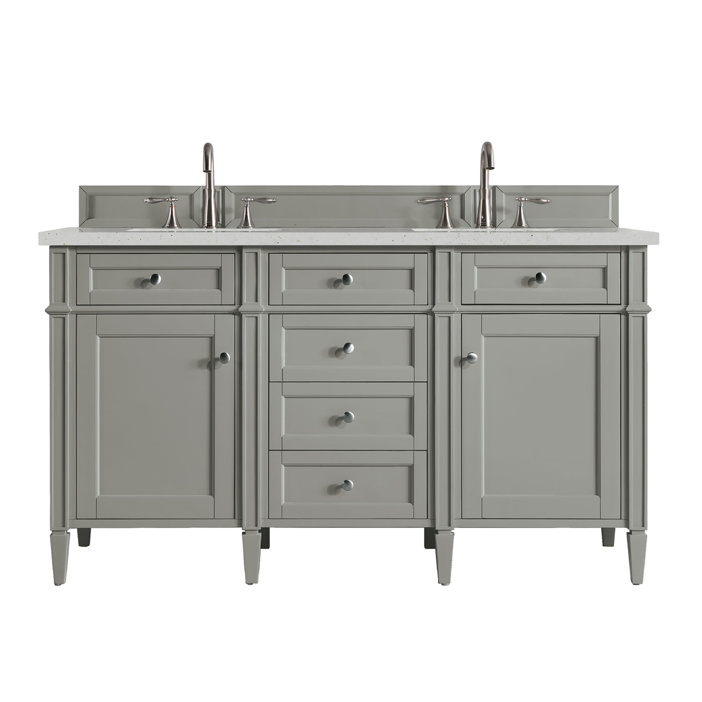 James Martin Brittany 60" Double Bathroom Vanity, Urban Gray, view 21