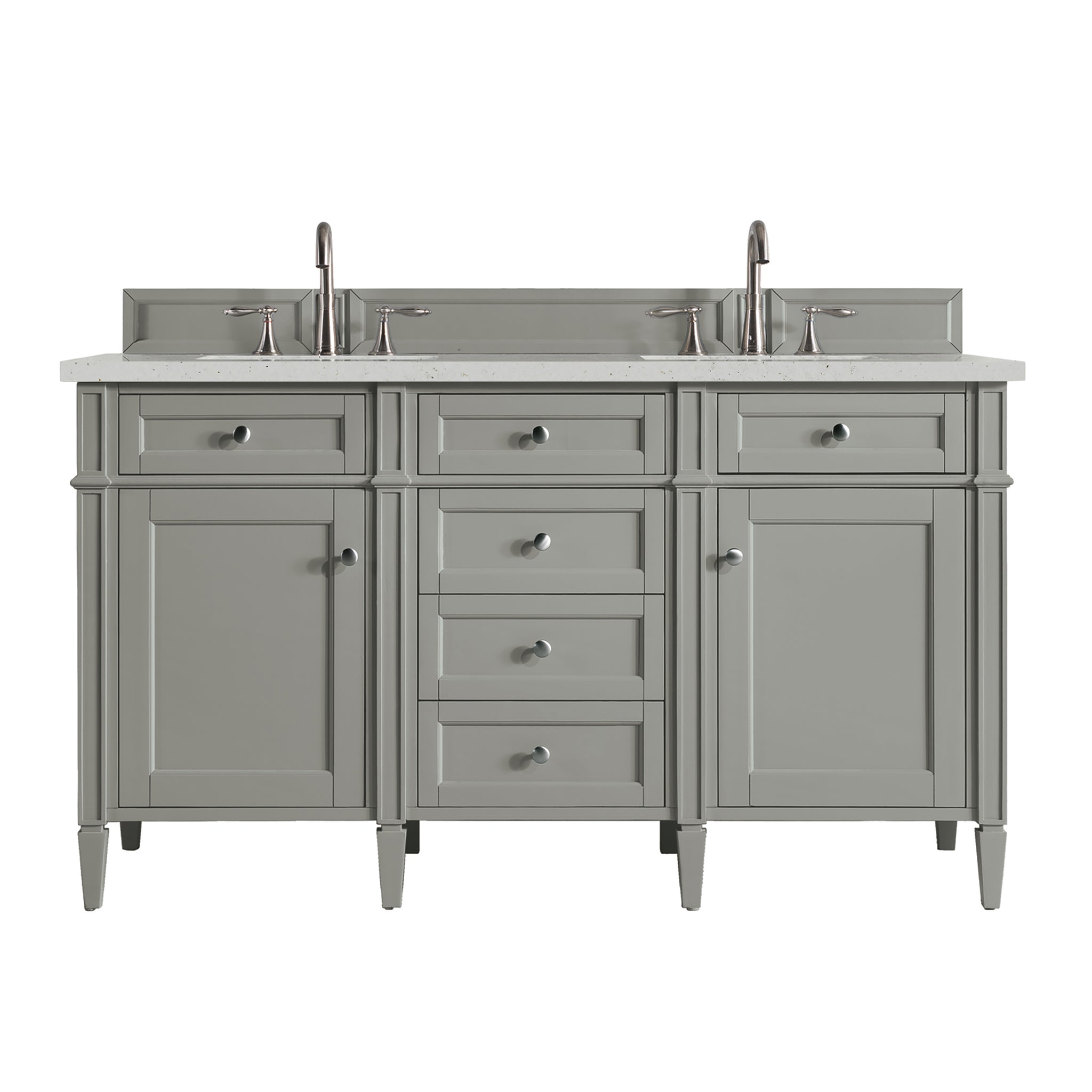 James Martin Brittany 60" Double Bathroom Vanity, Urban Gray, view 21
