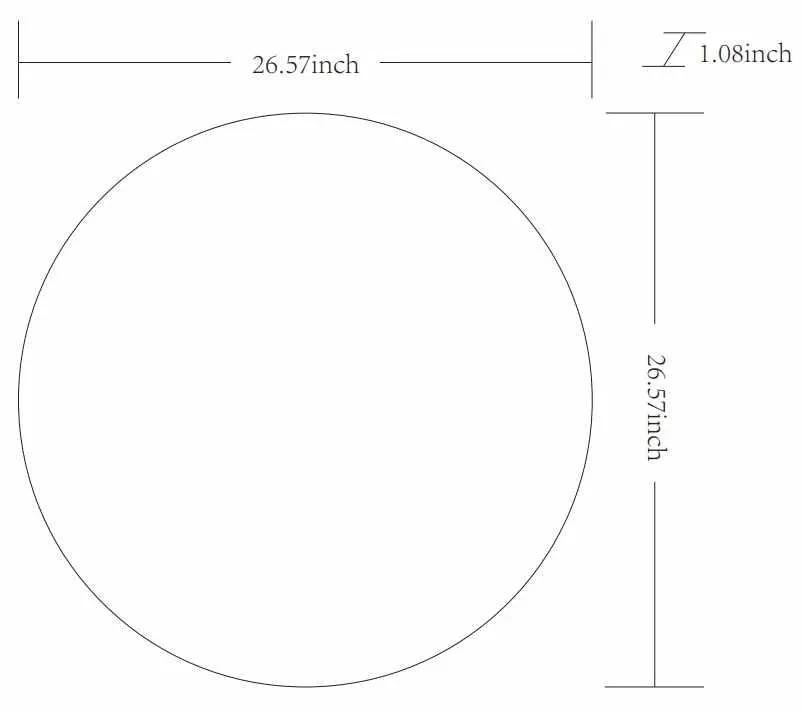 Pontalina Round Gold Mirror by Boutique Rugs