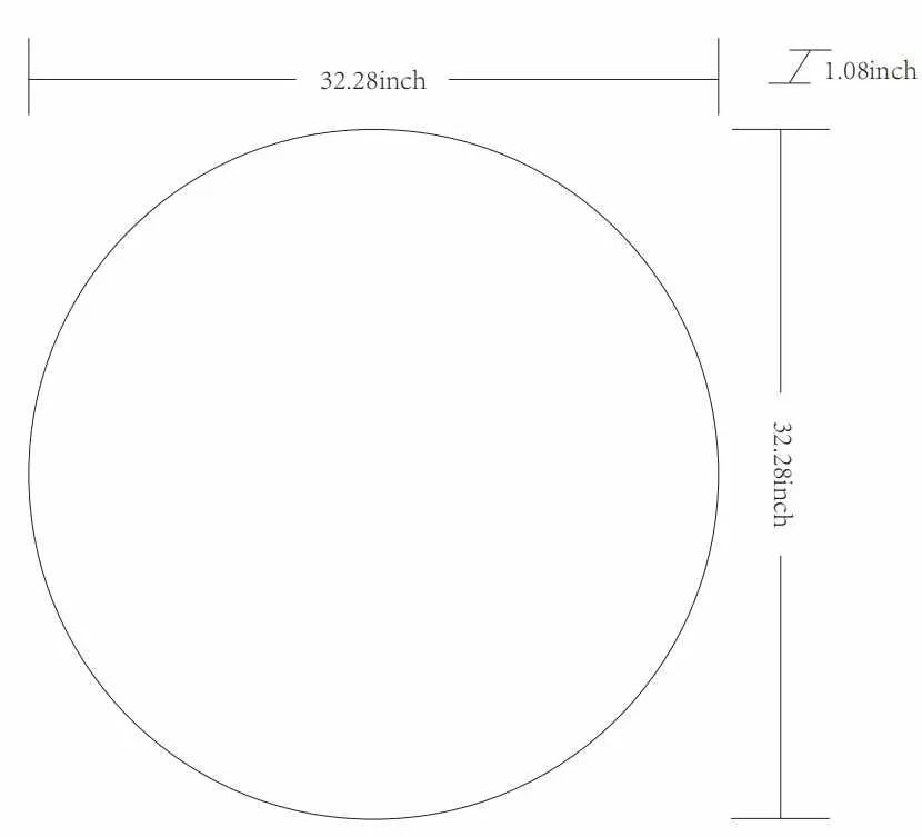 Pontalina Round Gold Mirror by Boutique Rugs