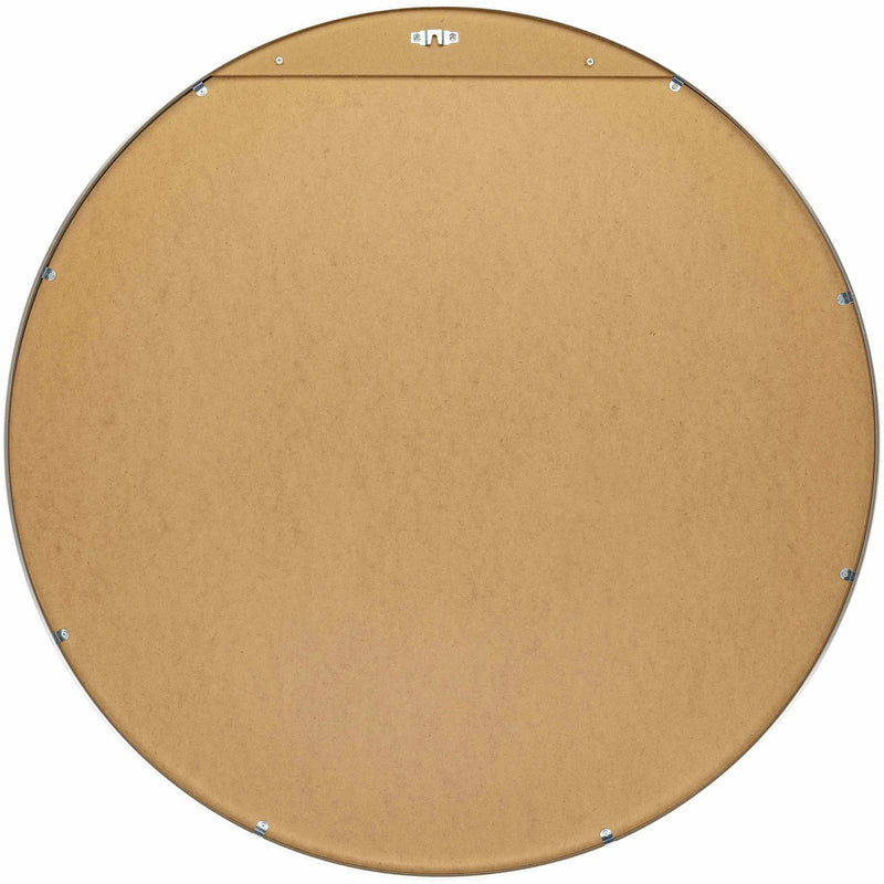 Pontalina Round Silver Gray Mirror by Boutique Rugs