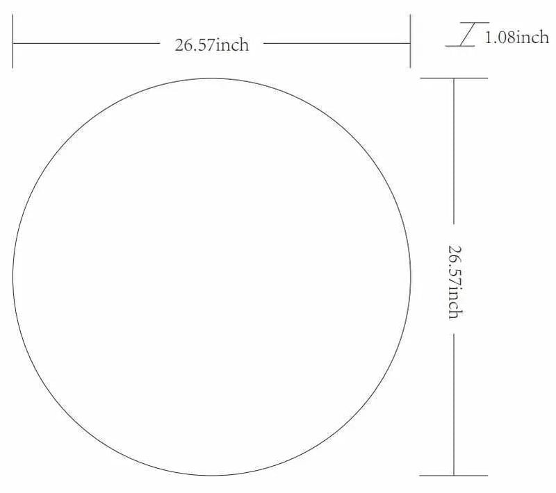 Pontalina Round White Mirror - Clearance by Boutique Rugs