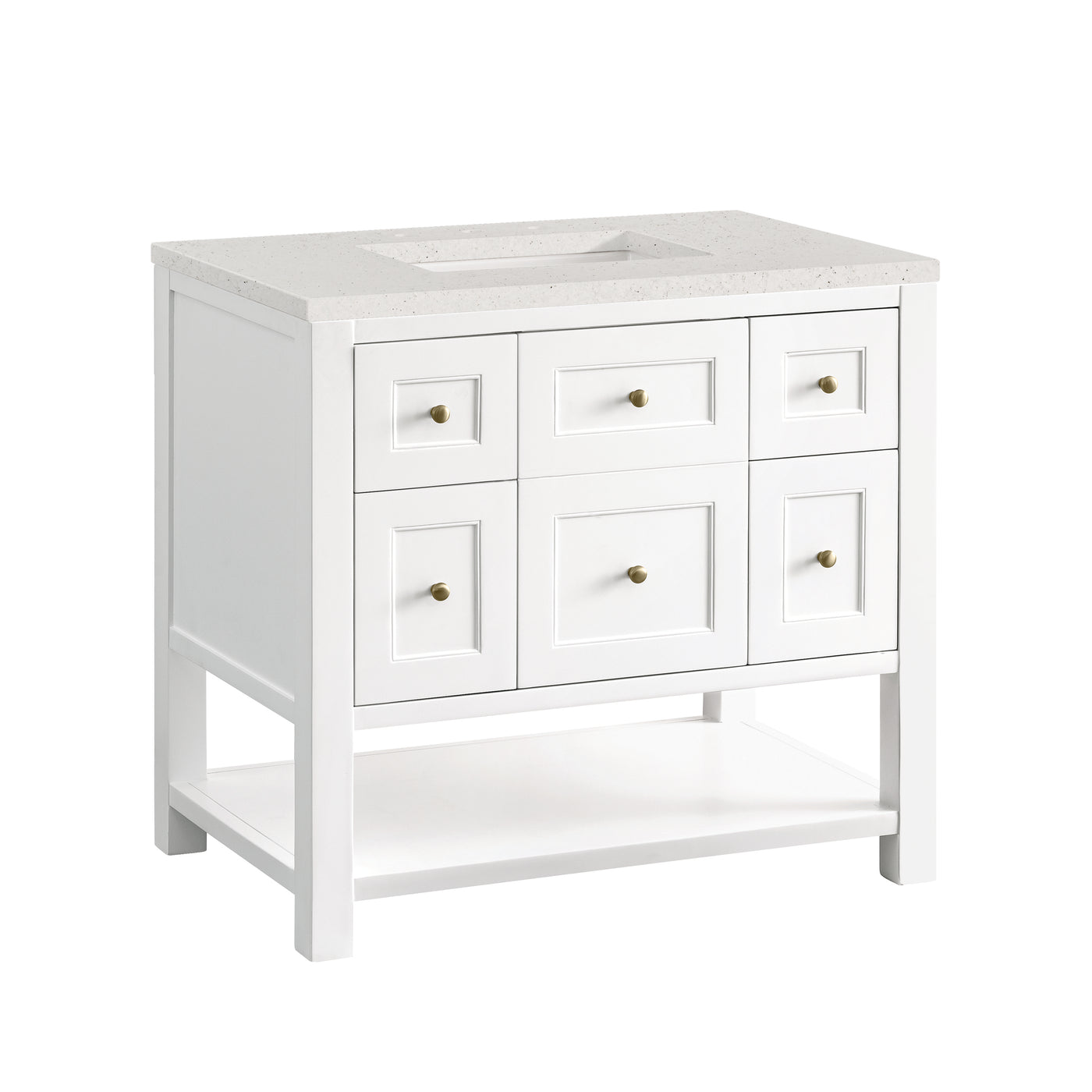 James Martin Breckenridge 36" Single Bathroom Vanity, Bright White, view 29