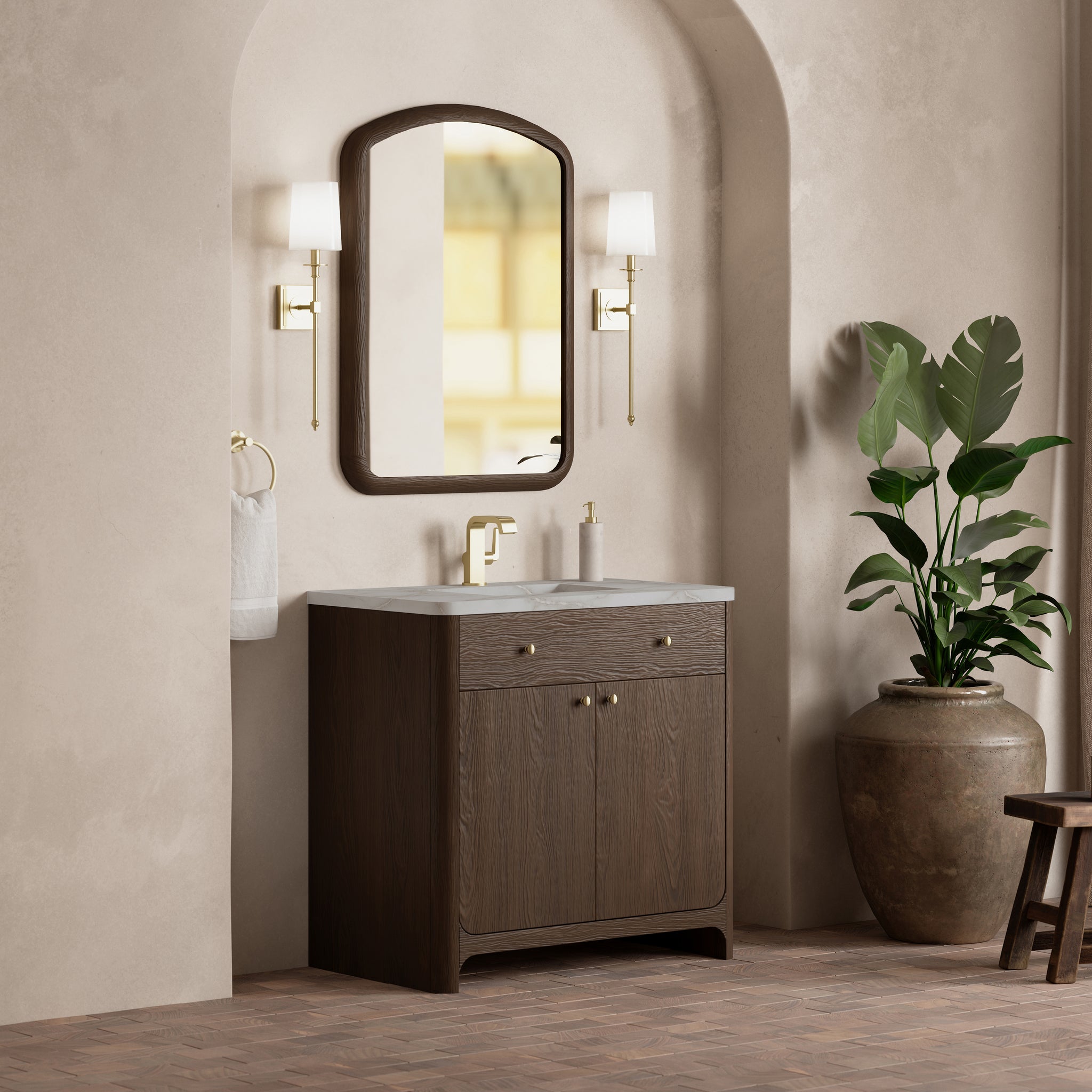 James Martin Gracyn 36" Single Bathroom Vanity, Sable, view 39