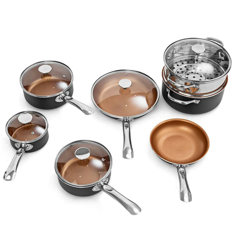 12-Piece Safe Non-stick Cookware Set by DirectDeals