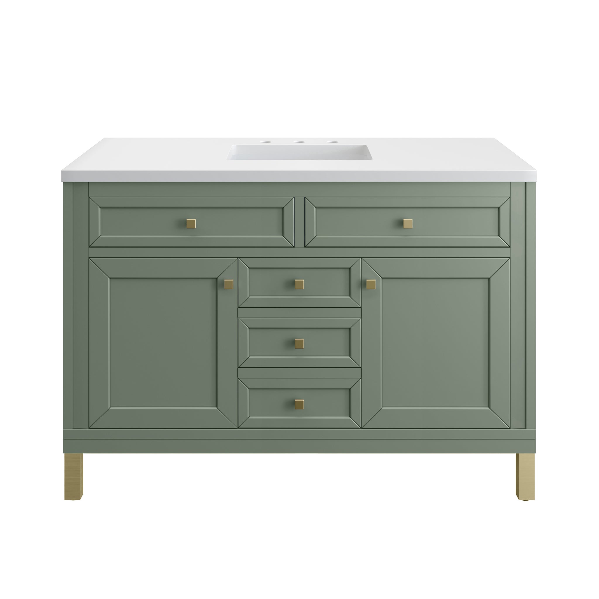 James Martin Chicago 48" Single Bathroom Vanity, Smokey Celadon, view 26