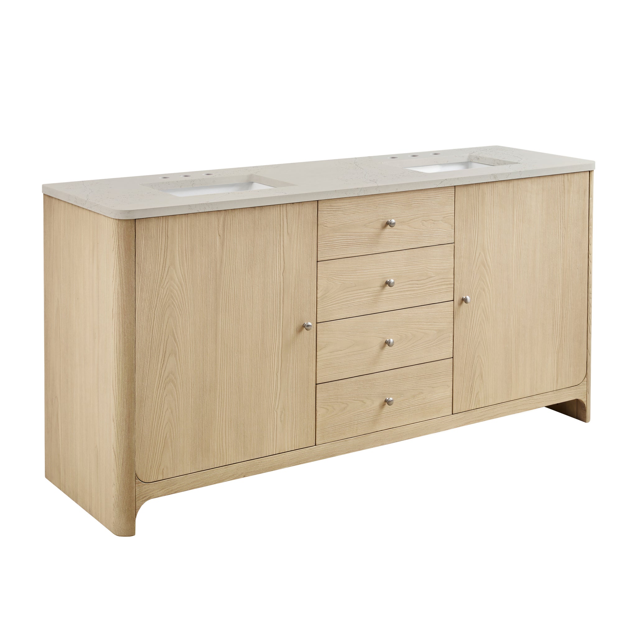 James Martin Gracyn 72" Double Bathroom Vanity, Coastal Driftwood, view 31