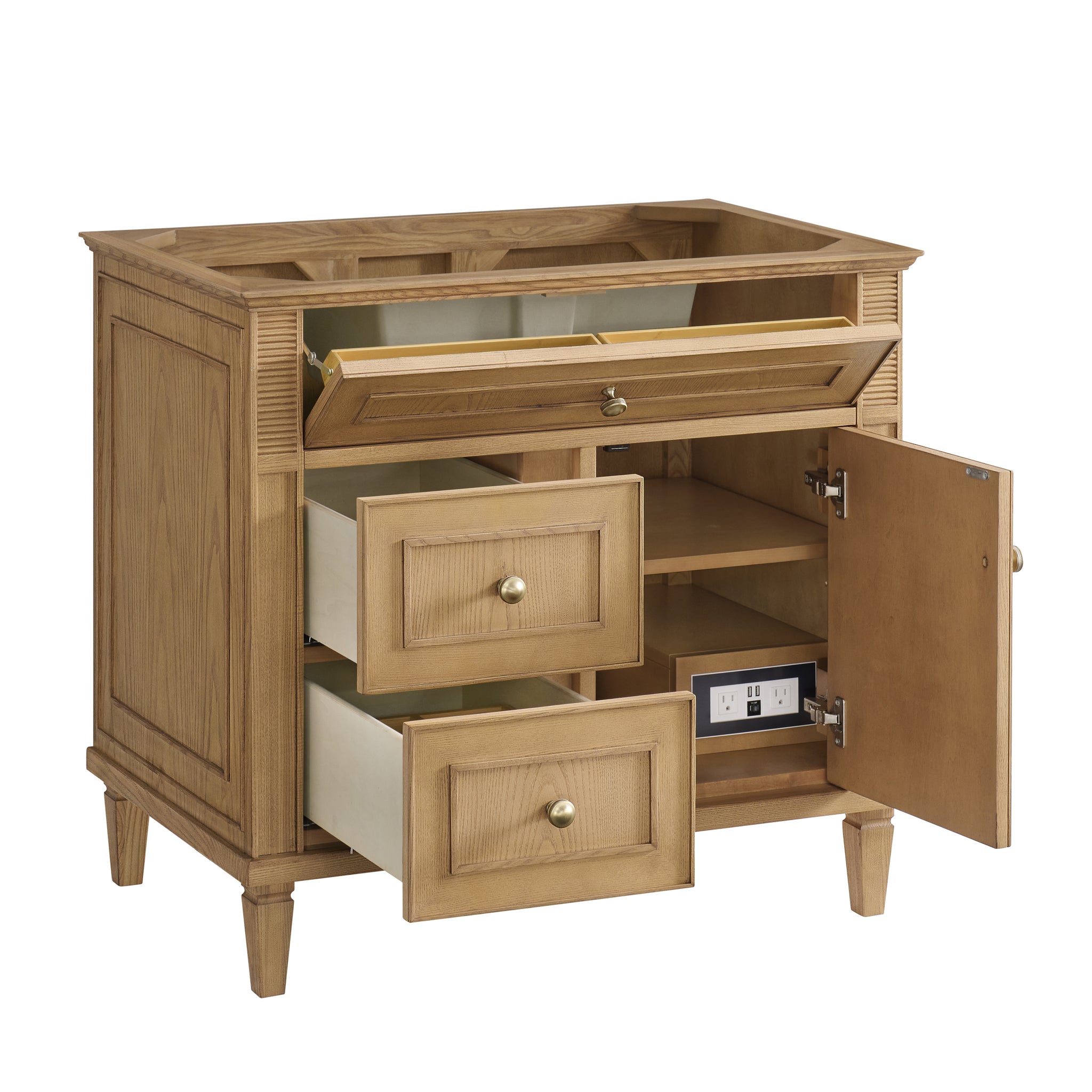 James Martin Lorelai 36" Single Bathroom Vanity, Light Natural Oak, view 38