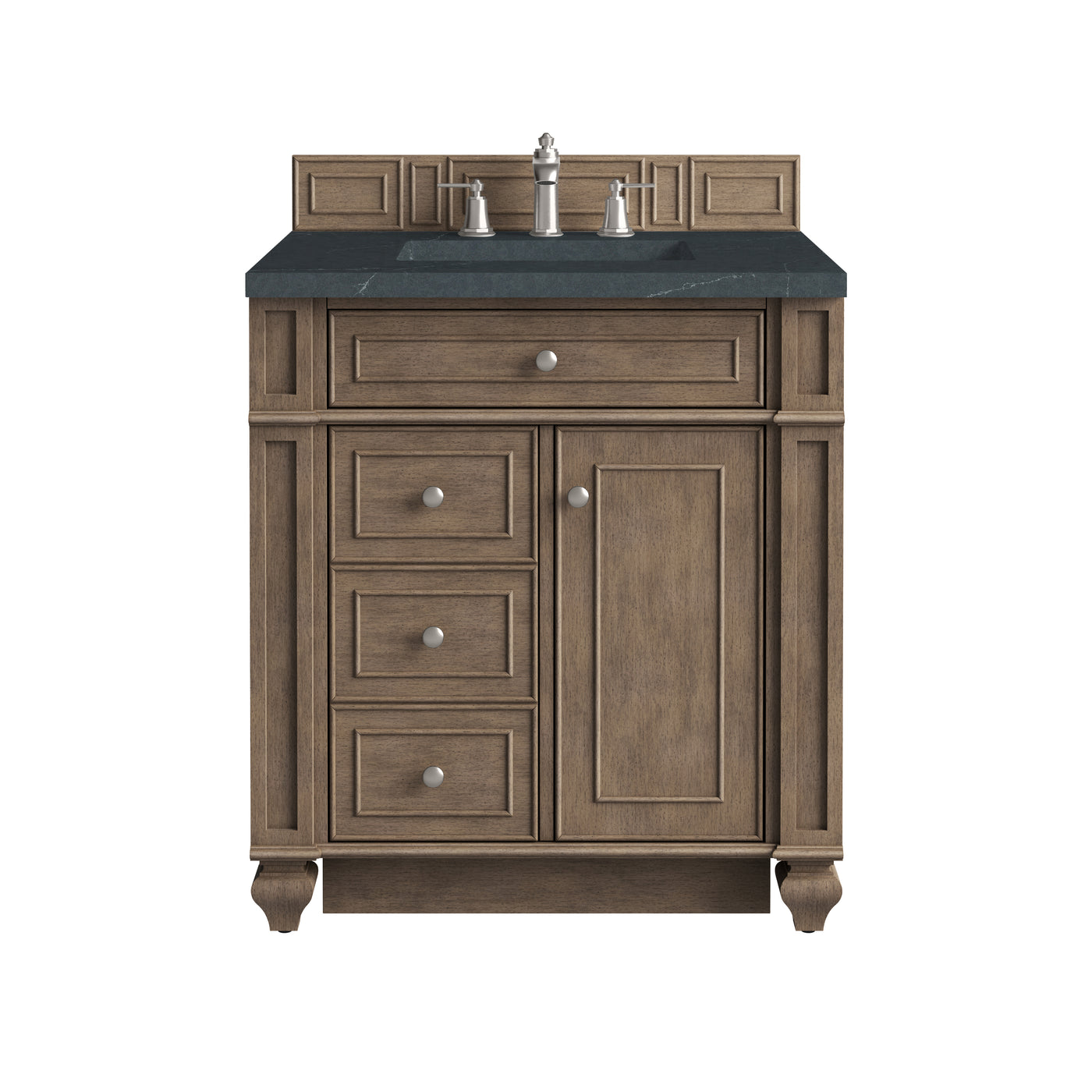 James Martin Bristol 30" Single Bathroom Vanity, Whitewashed Walnut, view 28