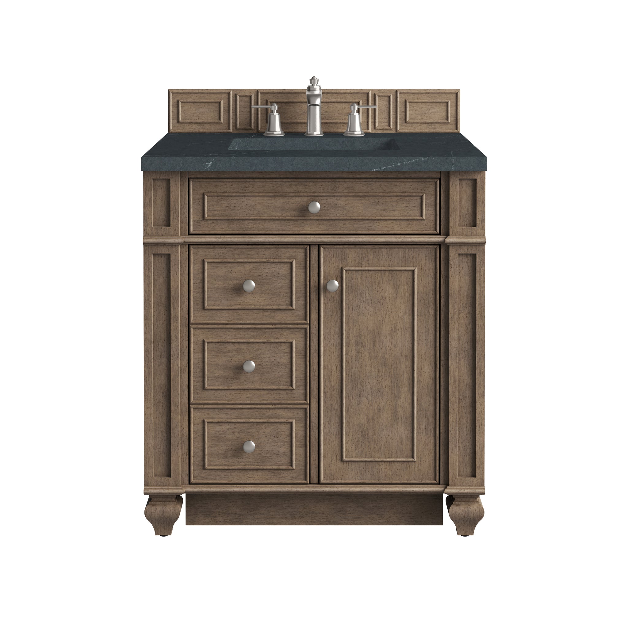 James Martin Bristol 30" Single Bathroom Vanity, Whitewashed Walnut, view 28