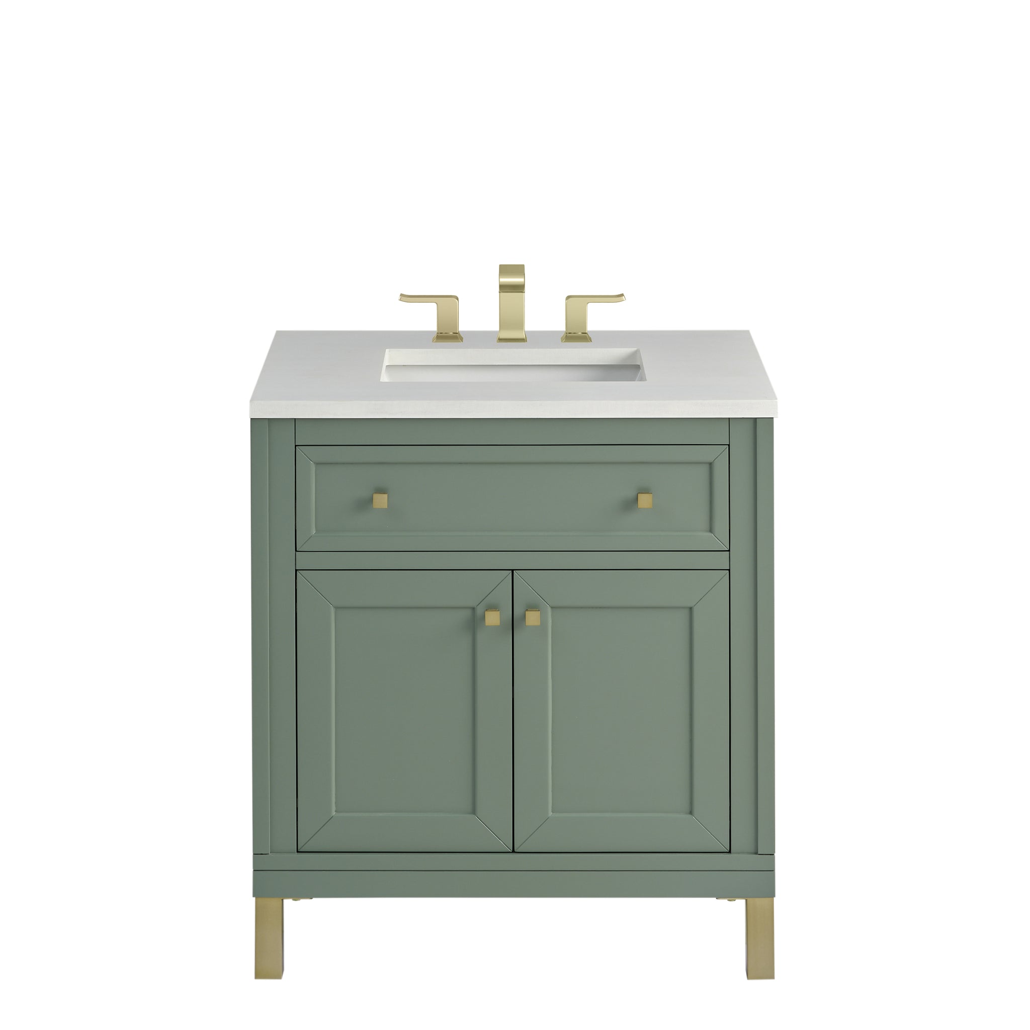 James Martin Chicago 30" Single Bathroom Vanity, Smokey Celadon, view 23