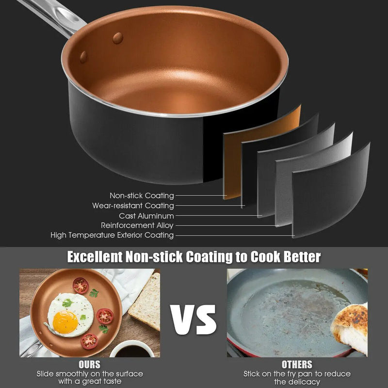 12-Piece Safe Non-stick Cookware Set by DirectDeals